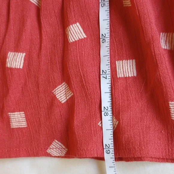 NWT Torrid Cranberry Diamond Long Sleeve Crinkled Gauze Top Tunic 3 - Picture 6 of 7